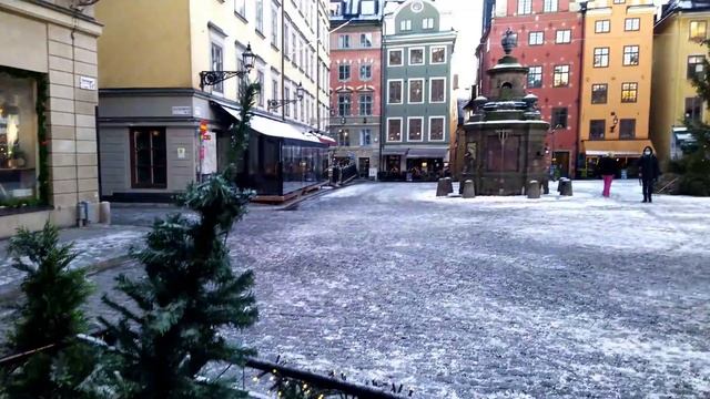 Зимний Стокгольм в солнечный день
