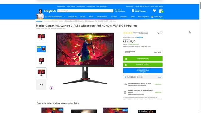 PREÇO BAIXOU: MELHOR MONITOR GAMER 144HZ (165 herts) CUSTO BENEFÍCIO. 2023 JUNHO смотреть онлайн
