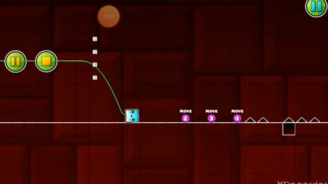 Как сделать невидимые блоки и движения блоков в geometry dash смотреть онлайн