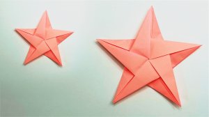 Пятиугольная звезда оригами из бумаги. Бумажные поделки оригами