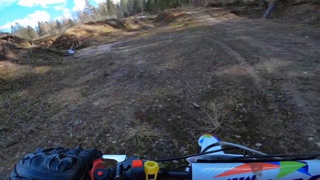 Покатушка с братом на kayo mini 125/разыгрываю питбайк/сломал рычажок сцепления смотреть онлайн