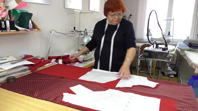Как сшить теплое платье? Раскрой ткани, подкладки и рукава. Часть 2