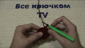 Берет тёплый крючком Beret knitted Все крючком TV