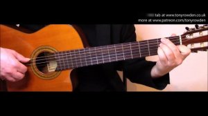 The Shadow of Your Smile - Johnny Mandel fingerstyle guitar - link to TAB in description