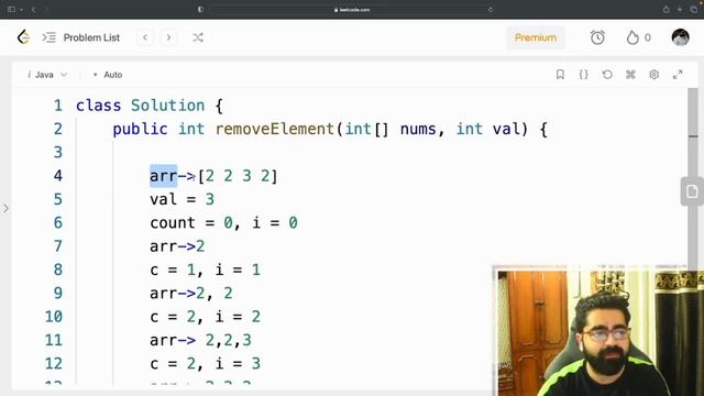 Leetcode Remove Elements Java | Java Tutorials | Interview Coding Questions @tech fusion ai