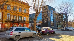 Walking in Ekaterinburg. Old city center |4K| - Spring 2023 (April)