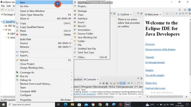 how to eclipse java project created to class program run error get wrong deleted смотреть онлайн