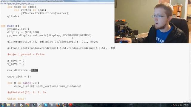 Infinite Flying Cubes - OpenGL with PyOpenGL Python and PyGame - 8 смотреть онлайн
