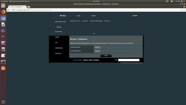 Asus RP-N12 Wi-Fi Extender • Control panel access and settings overview смотреть онлайн
