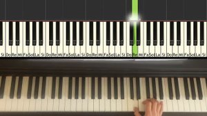 "Bella's lullaby" du film "Twilight" - comment jouer au piano, Synthesia