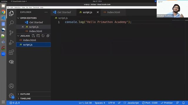 javascript live class | javascript tutorial | class 03... Hello World In JavaScript | Live Class by Dr. Abdul Basit, PhD ...
