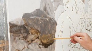 Работа над картиной Момент Истины  Часть 1  Холст, масло, 100х195  Художник Геннадий Улыбин