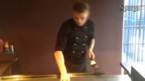 Teppanyaki.Теппан яки.Тренировка.Теппан шоу.