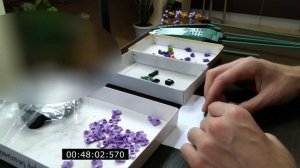 Сборка Лего Цветочный Букет (элемент конструктора). Folding Flower Bouquet from Lego (part)