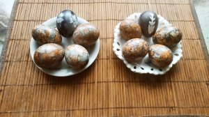 Как красиво покрасить яйца на Пасху 2022, без химии и красителей.