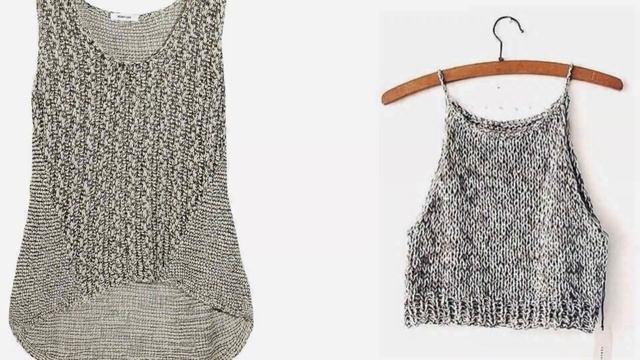Вязание спицами летних топиков, туник и кофточек (knitting).