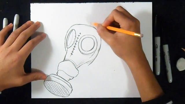 как рисовать противогаз граффити смотреть онлайн