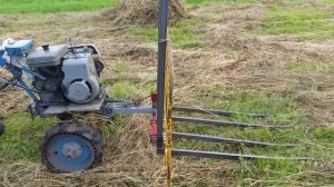 ?Волокуша сенотолкатель-транспортёр для мотоблока.