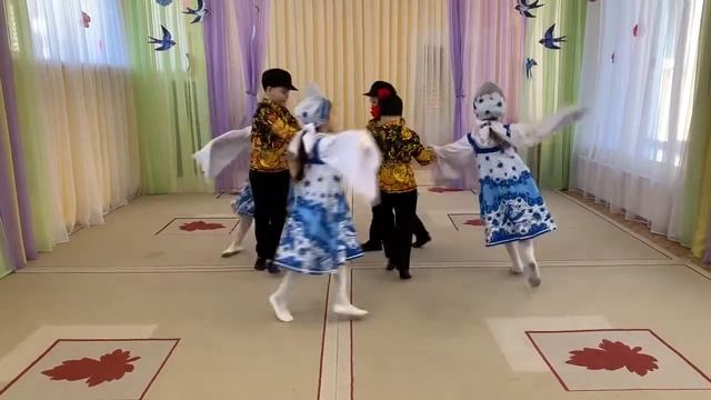 Танец «Лебедушка», коллектив «Радуга», МДОУ ЦРР детский сад 51 «Солнышко», Подольск смотреть онлайн