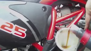 замена масла питбайка irbis ttr 125, что заливать_