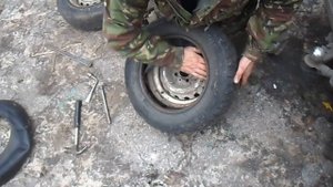 бортировка ската ,bortirovka stingray,сборка колеса wheel assembly
