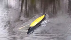 Geoff rolling a kayak 1