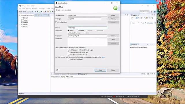 Eclipse: Create a Java Project with two Classes смотреть онлайн