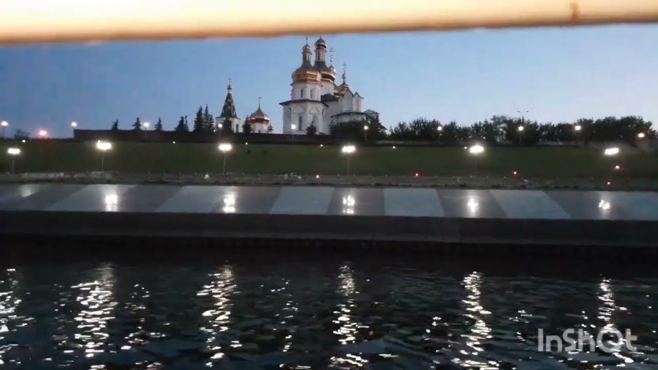 Набережная в Тюмени вид с теплохода смотреть онлайн