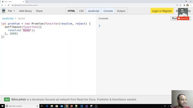 34. Promises in Javascript. Learn how to use Resolve and Reject in the promises. ES6 | ES2015 смотреть онлайн