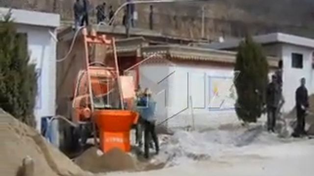 Бетономешалка(бетоносмеситель) с насосом видео