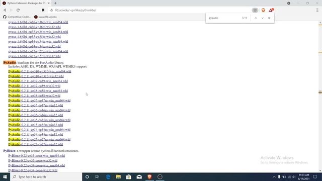 Fix pyaudio package installation error || Python packages thorough pip