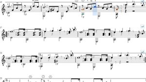 Ilgais ceļš kāpās, Долгая дорога в дюнах, ноты классической гитаре