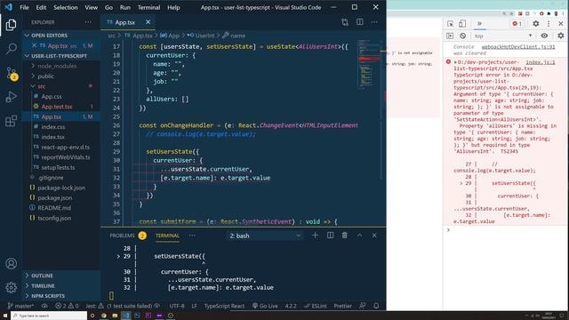 React Typescript Tutorial - Todo list project - Part 3 смотреть онлайн
