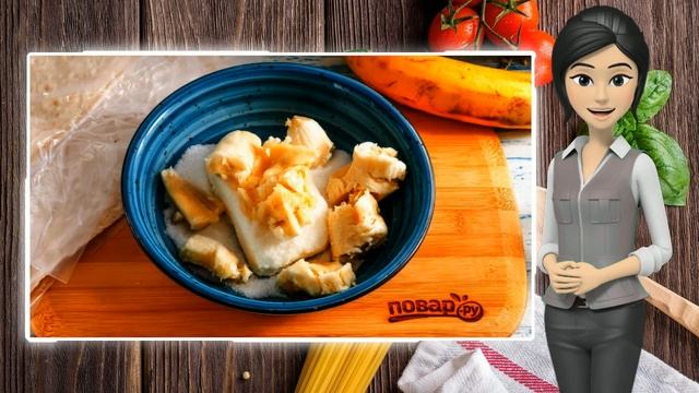 Конвертики из лаваша с творогом и бананом