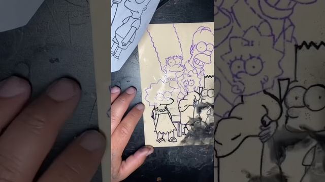 The Simpsons Tattoo Time Lapse