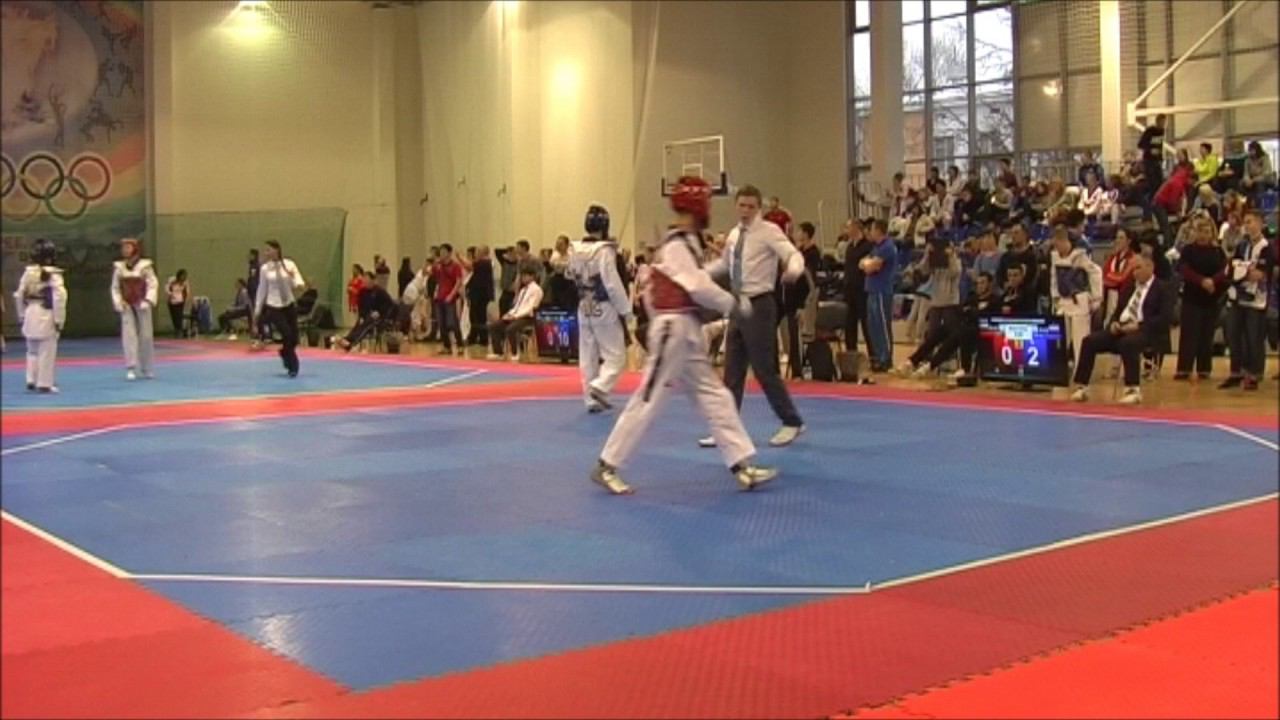 Taekwondo WTF. Чемпионат Москвы (до 21 года). М-54 1/8 финала Бовкун-Ловцов