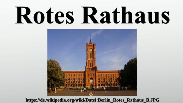Rotes Rathaus