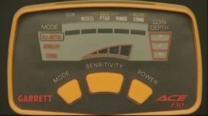 Garrett ACE 150. Чувствительность, базовые настройки