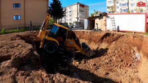 JCB 3CX PRO - That Was Not a Good Idea. Stuck in The Basement