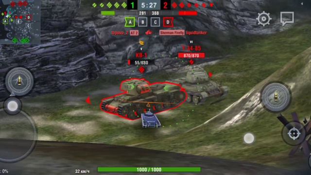 WORLD OF TANKS BLITZ | КАЧАЮ ВЕТКУ ДО ИС 3 | ТОП ТАНК 6 УРОВНЯ | КВ-1С смотреть онлайн