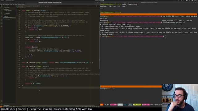 Using the Linux hardware watchdog APIs with Go (October 4, 2020) смотреть онлайн