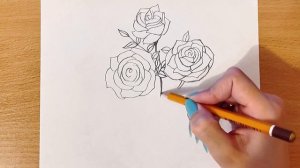 Как нарисовать Розы В Вазе | Рисунок Карандашом Для Начинающих