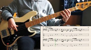 Led Zeppelin - Over the Hills and Far Away // Bass Cover // Play Along Tabs and Notation