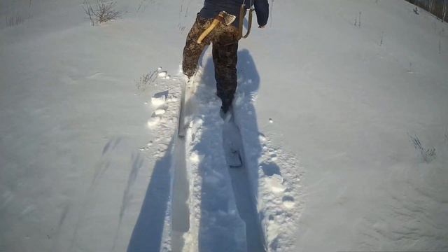 Завершение сезона Влипли на лыжах в мокрый снег смотреть онлайн