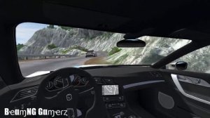 Автомобильные аварии на высокой скорости в игре BeamNG