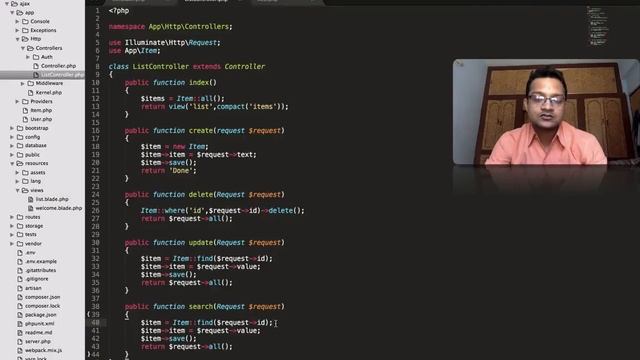 Laravel 5.4 Ajax ToDo List Project : Autocomplete Search #7 смотреть онлайн