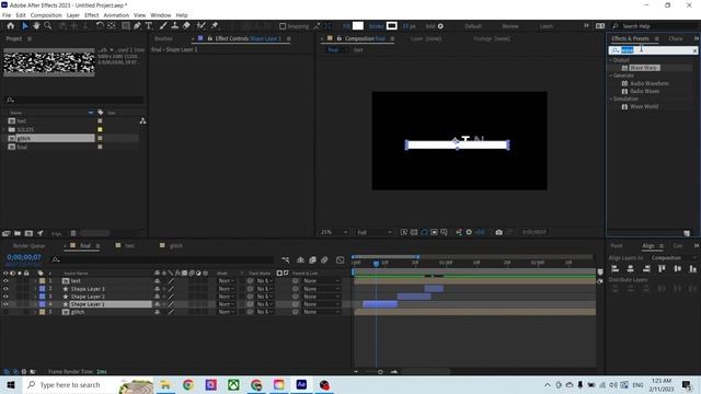 "After Effects Tutorial" DIsplacement Glitch Text(Глитч анимация текста) смотреть онлайн