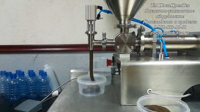 Поршневой дозатор густых продуктов