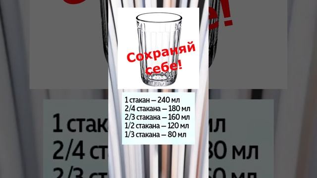 Сколько в стакане объем