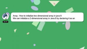 Array : How to initialize two dimensional array in java 8